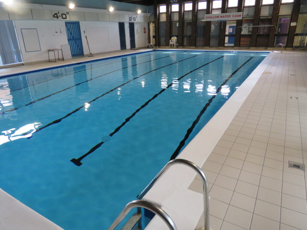 Archbishop Ilsley Catholic school and sixth form school's natatorium (swimming pool).