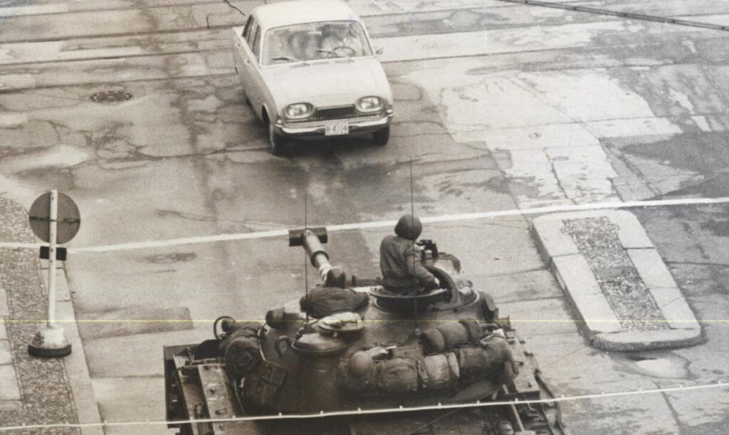U.S. Tank at Checkpoint Charlie Oct. 26, 1961